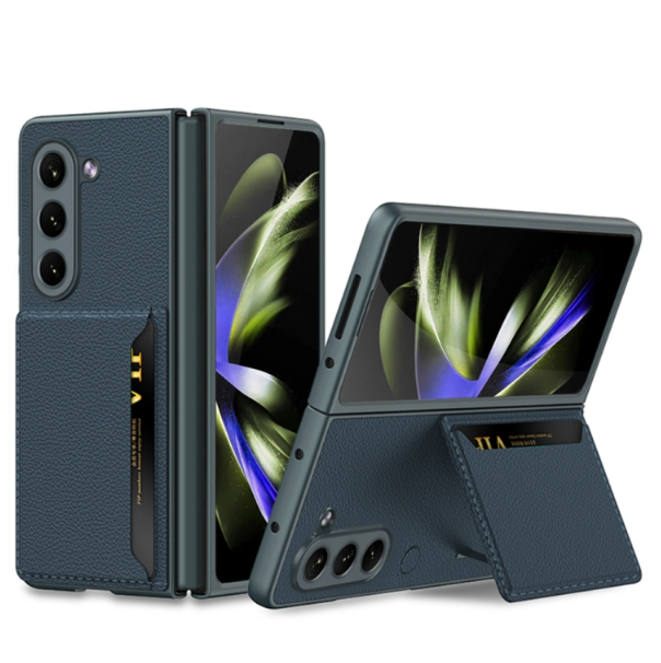 GKK Ultra-Thin PU Leather Phone Case with Card Slot - For Samsung Galaxy Z Fold5 - mosaccessories